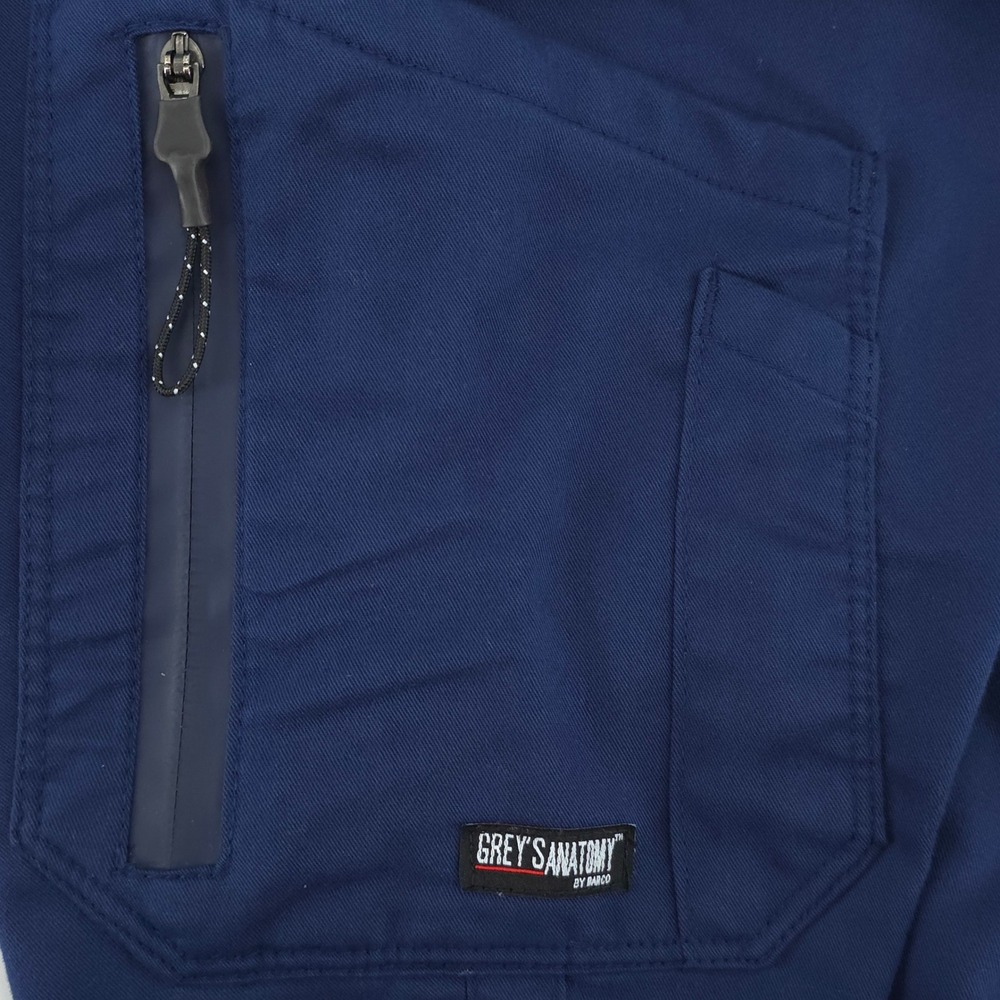 Grey's Anatomy Barco Women Scrub Joggers XSP Navy Blue Cargo Pants - Picture 6 of 10
